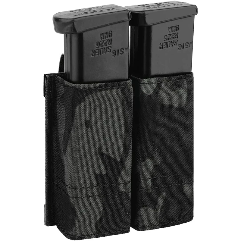 

Hunting Single/Double Pistol Mag Pouch Nylon Magazine Pouch 9mm with Quick Release Magazine Pouch Insert Tactical Mag Holster