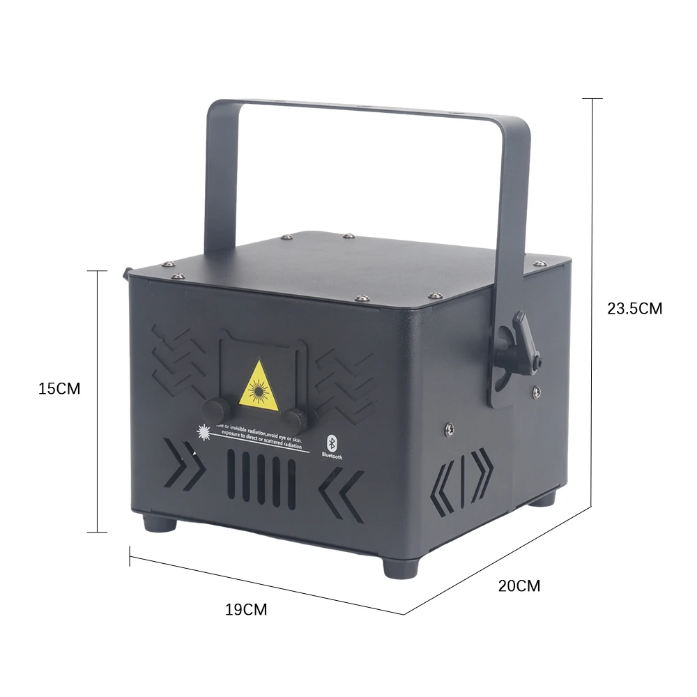 4W RGB Laser Stage Light DMX512 Bluetooth APP Control Sound Auto DJ Party Light Show for Club DJ Disco Bar Home Events Lighting