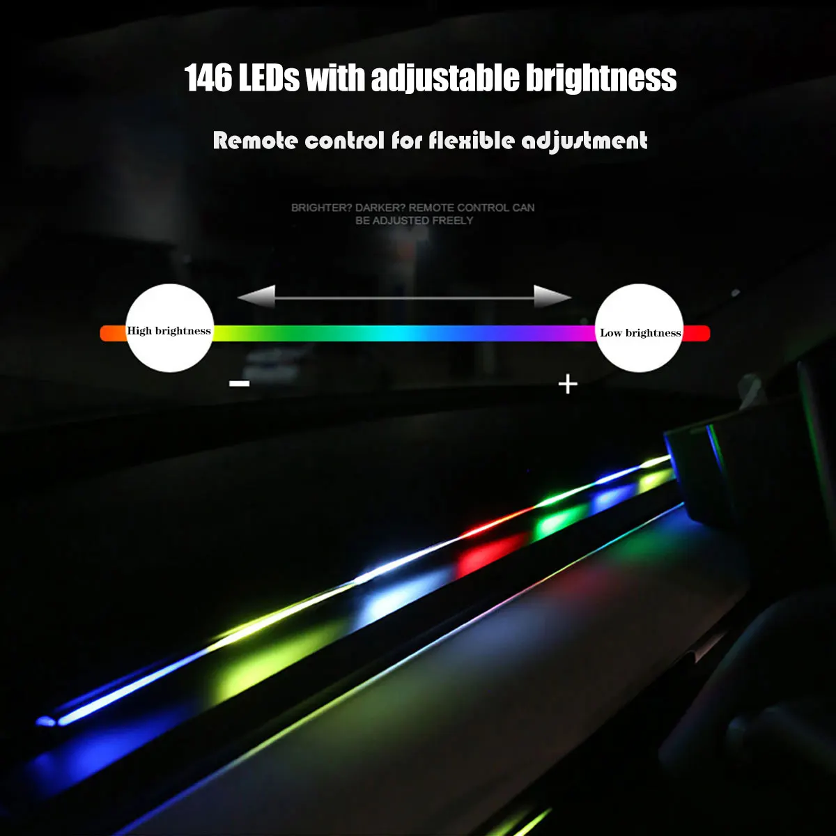 For Skyworth EV6 2022~2026 ET5 BE11 2023 2/18 in 1 Car ambient lighting Led trunk interior led lights USB RGB Ensemble Streamer