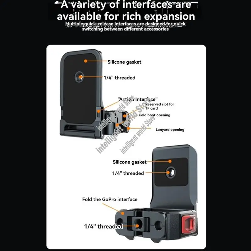 Quick Release Magnetic Mount Clip Holder For DJI Pocket 3 OSMO POCKET 3 Cycling/Vlogging Action Cameras Accessory-ABWO