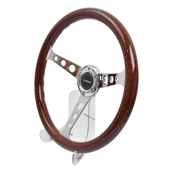 Volante clásico de imitación de madera maciza, diámetro de 380mm, 14 pulgadas, Corea del Sur, carrito de golf