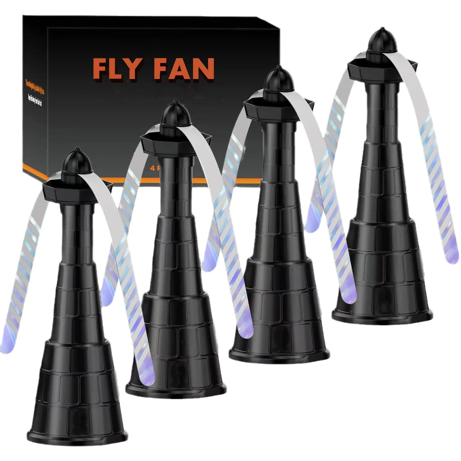 Fly Fan, Food Protector, Silent Keep Away from Flies, Soft Blades Fan Repel for Outdoor Home Kitchen Picnic Table