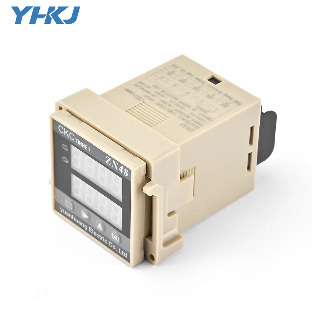 Imagem -03 - Série Digital Relé Tempo Contador Temporizador Multifunções Contador Rotativo Revolução Contador 220v ac 380v dc 24v dc Zn48