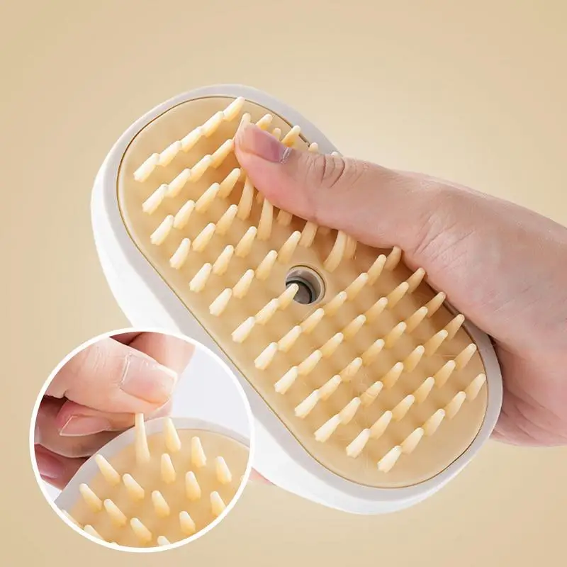 Spritz-peine para quitar el pelo para gatos, cepillo multifuncional para gatos, suministros de masaje para limpieza de gatos, removedor de pelo para perros, peine para el cuidado de mascotas