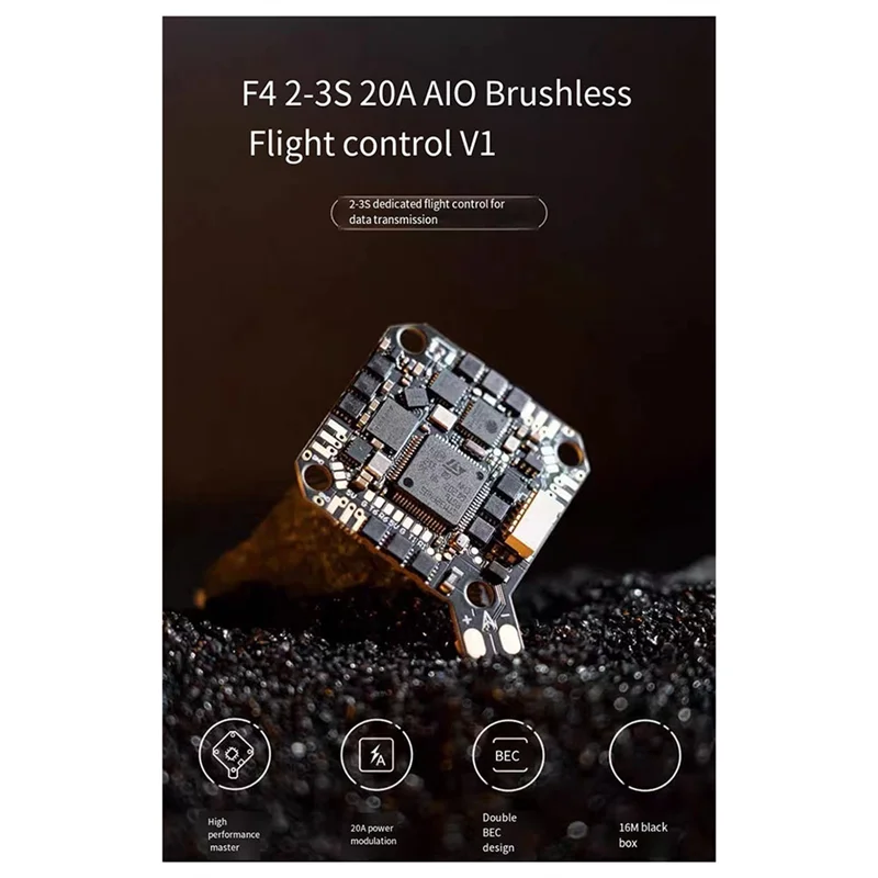 

For BETAFPV F4 2-3S 20A AIO FC V1 Module For Pavo Pico Brushless Whoop Quadcopter HX115 SE Toothpick Drones