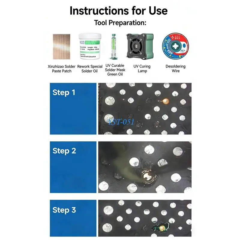 E15A Multipurpose Coppers Foil Repair Patches Sheet For Motherboards And Circuit Board With Not Marking Fixing Technology
