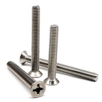M2 M2.5 M3 M3.5 M4 M5 M6 M8 Lengthened Cross Phillips Flat Countersunk Head Screw Bolt Long 3-100mm A2 304 Stainless steel GB819