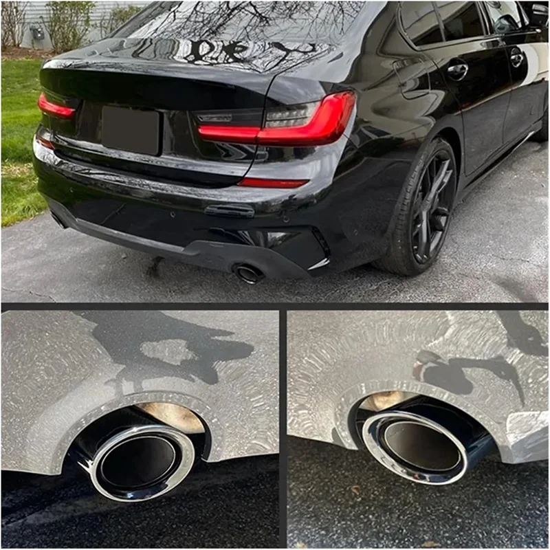 

For BMW 3 Series 320 330I 2020-2022 Car Muffler Tip Tailpipe Replacement Exhaust Cover Accessories For G20 G21