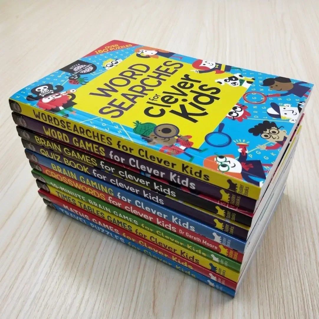 English Storybook For 10 Volumes For Clever Kids Series, English Picture Book Children's Logical Mathematical Reasoning Training