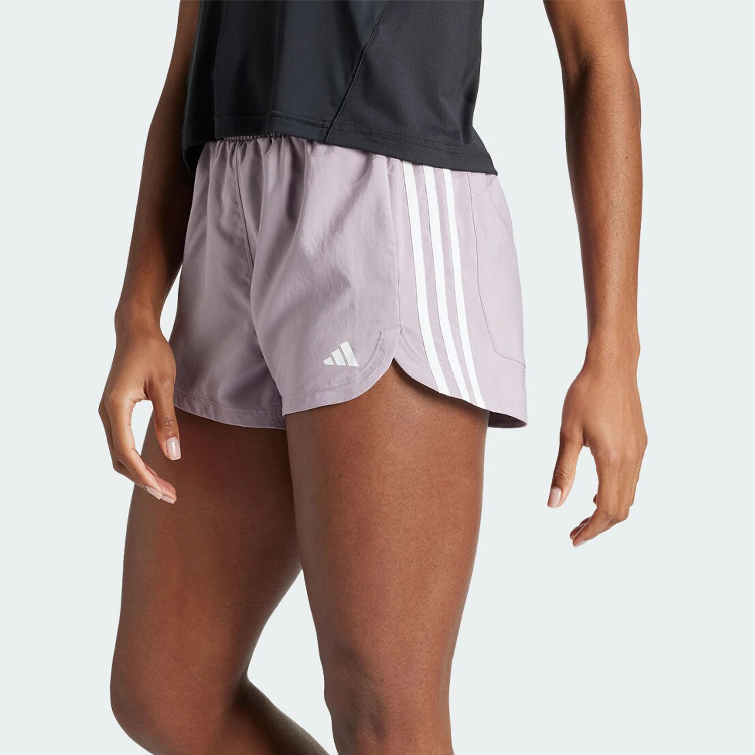

Adidas Official Genuine PACER WVN HIGH Women's Sports Fitness Shorts IS2170