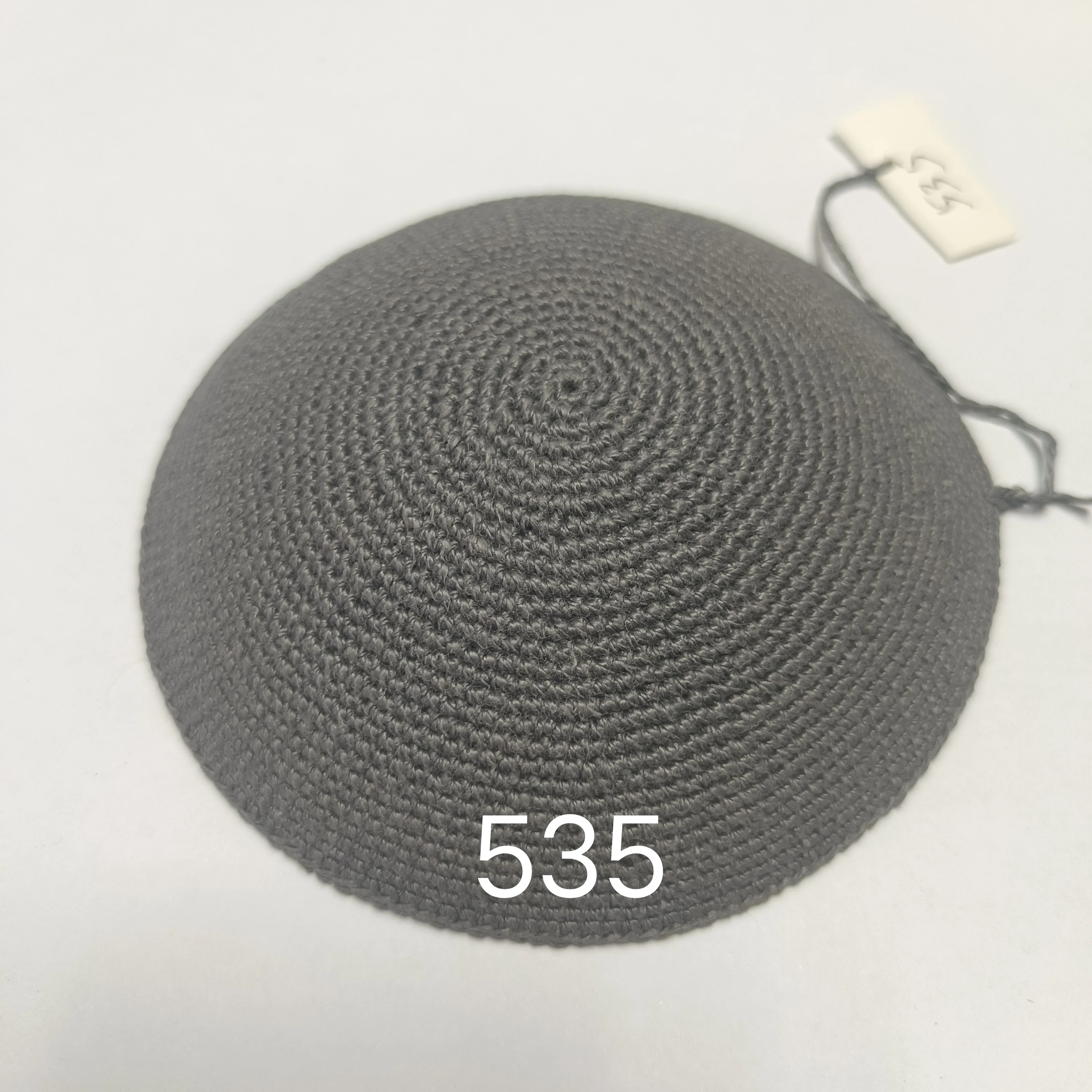 Factory Custom Thin thread Knitted Kippah, 100% Cotton DMC Hand Knitted Kippah Hat, DMC Kippah
