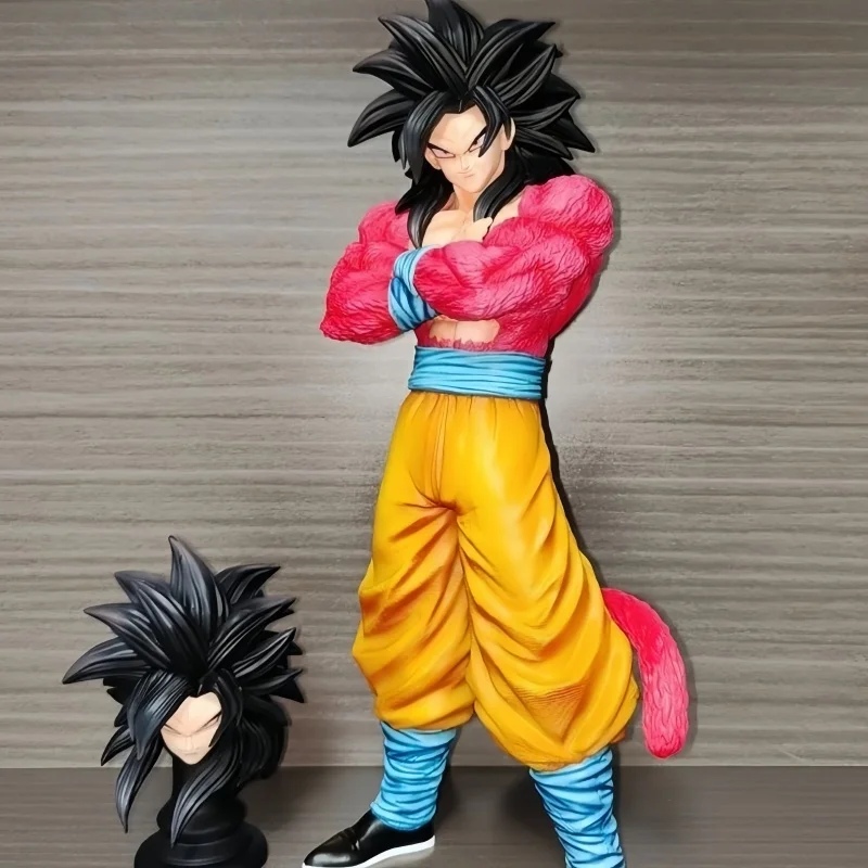 Dragon Ball Anime Toy 32cm Super Saiyan 4 Goku Jt Statue Brother Planb Anime Model Collection Desktop Ornament Male Gifts Toy