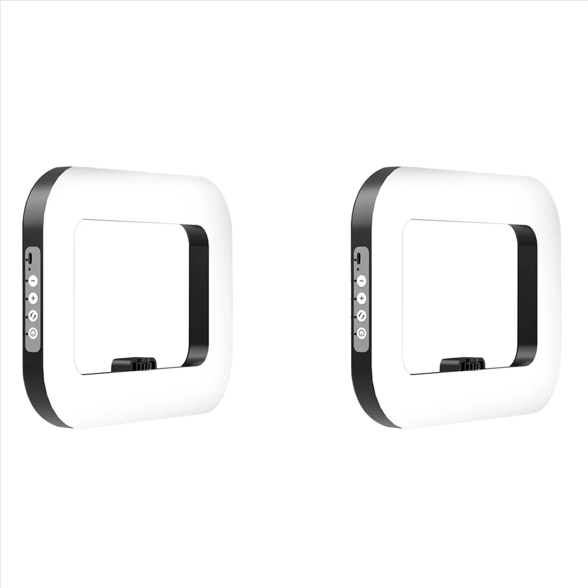 2X Handheld Ring LED Rechargeable Fill Light Portable Mobile Phone Live Broadcast Photography Desktop Selfie Light