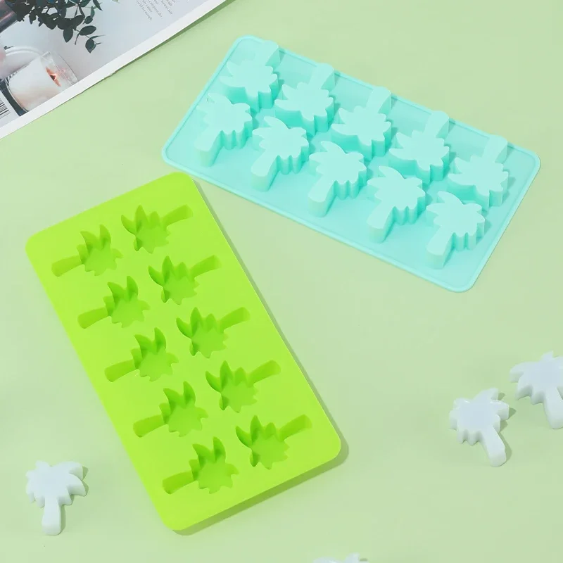 Summer Theme Coconut Palm Tree Silicone Fondant Mold Silicone Cake Mould Chocolate Candy Cake Decorating Tool
