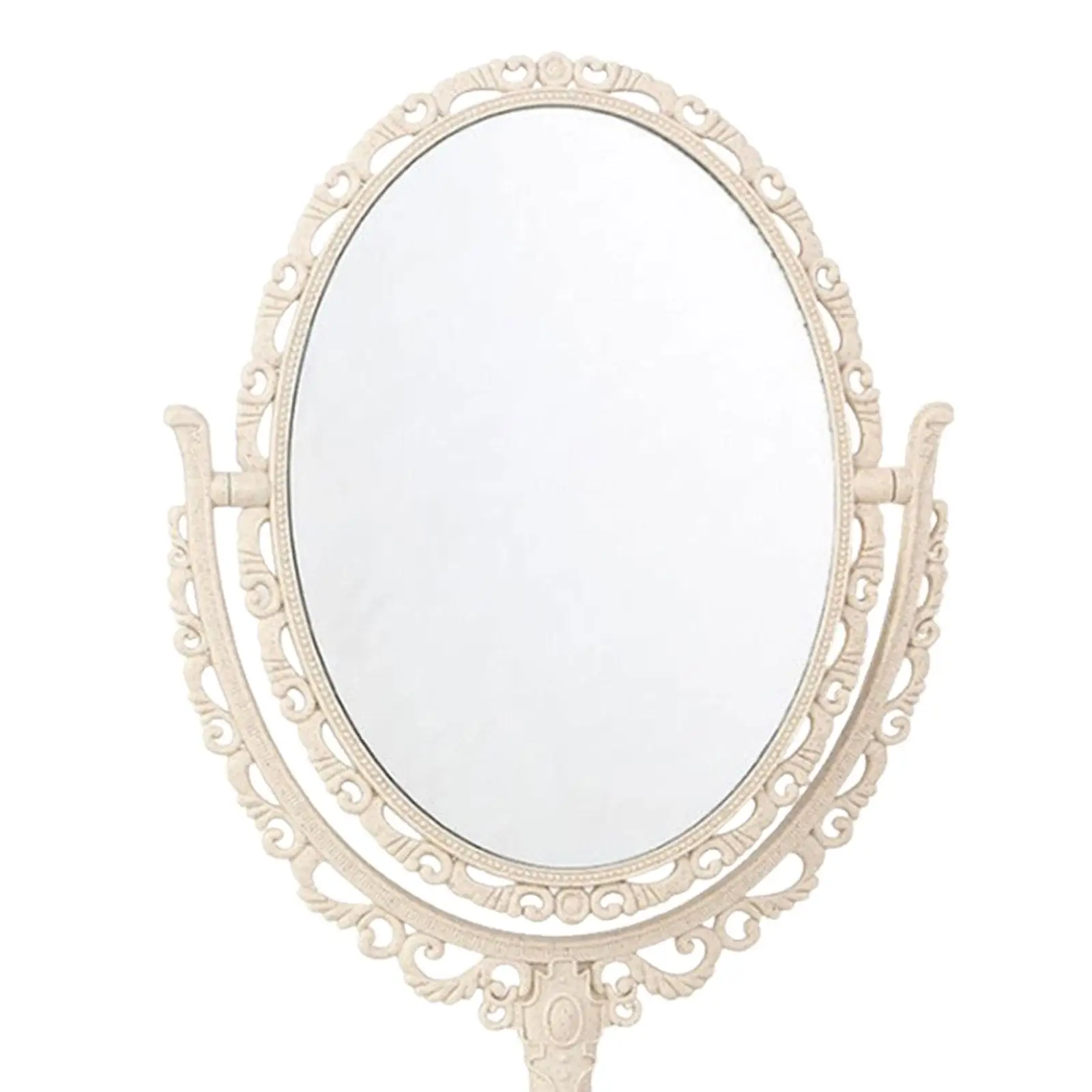 Tabletop Makeup Mirror/Rotating Platform Mirror/Elegant/Decorative/Retro Desktop