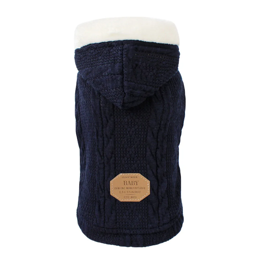 

Pet Furry Sweater Double Layer Warm Pullover Dog Clothes Small Large Puppy Clothing Pet Winter Clothes Dog Sweater
