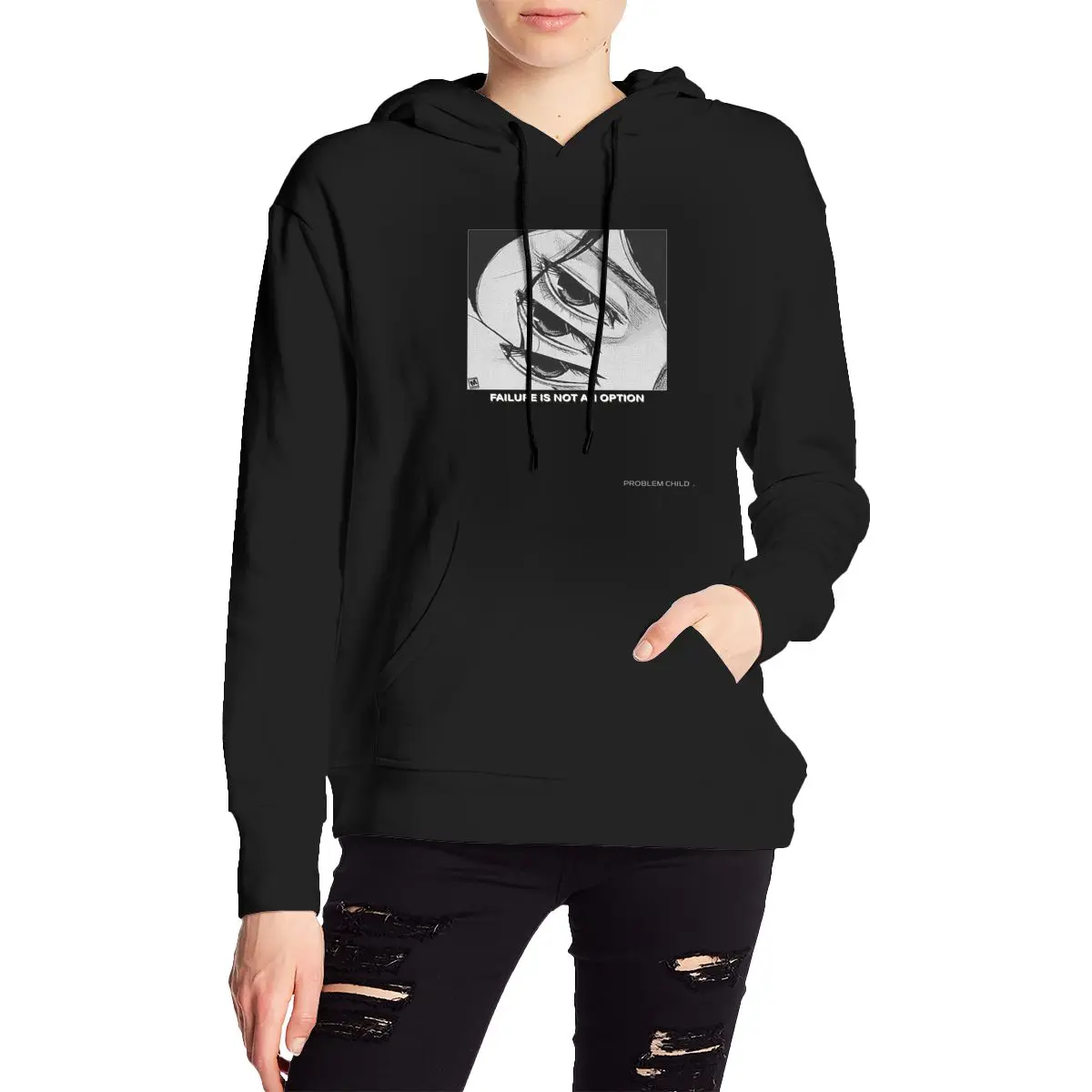 

Failure Is Not An Option Womens trendy hoodie Matching Casual home look Hollow out sweatshirt