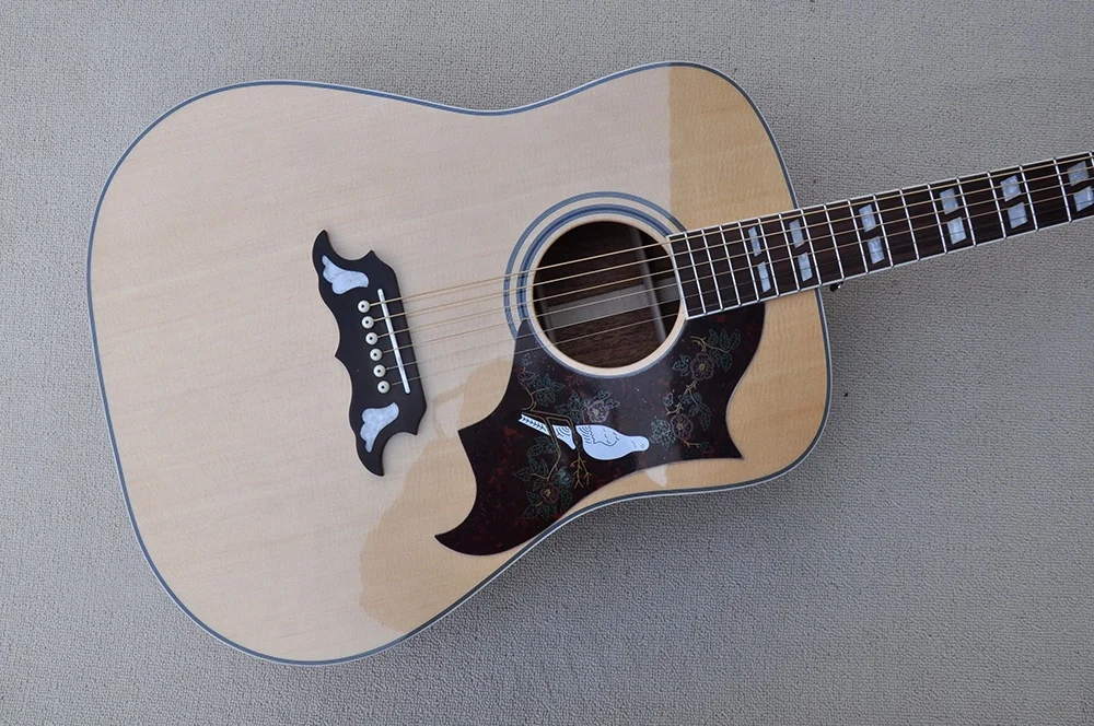Flyoung 41 Inch Acoustic Guitar Top Solid Hummingbird Classical Guitar Stringed Instruments