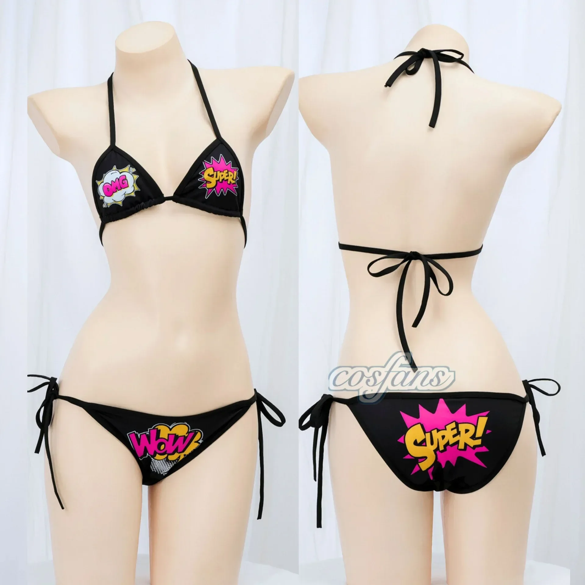 

Anime Bandage Bikini Set Women Cosplay Costume Japanese Girl Underwear Cute Swimsuit Roleplay Outfit Lingerie Nightwear Swimwear
