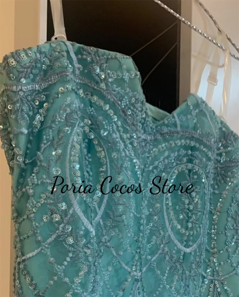 Customized Luxury Prom Gown For Women Mermaid Sequined Feather Evening Dresses Modern Detachable Sleeves Party فساتين للحفلات ال