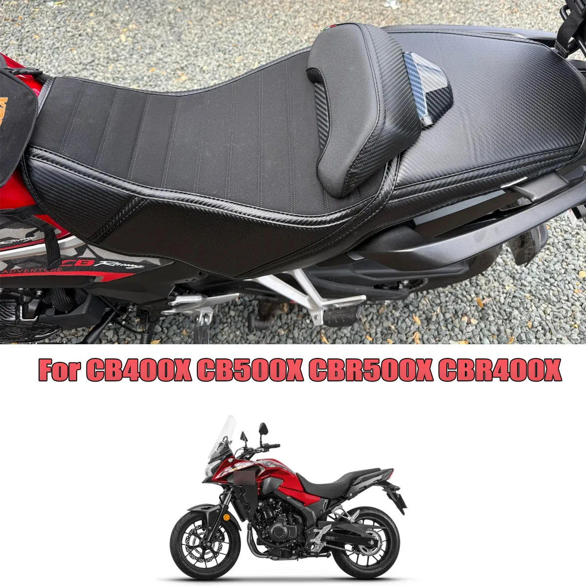 

Motorcycle Seat Cover Bicycle Upgrade Seat Cover appearance Driver's seat surround type Fit For HONDA CB400X CB500X CBR500X/400X
