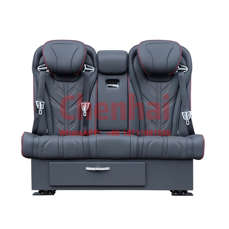 Customized ANSHI VIP RV Motorhome Electric Luxury Modified Toyota Hiace Rear Hyundai Starex Car Bed Seat For VAN