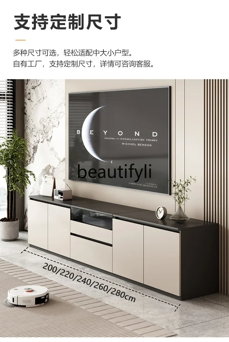 yj58 Laser TV special cabinet high floor small apartment living room projector telescopic table