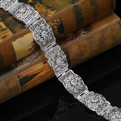 Moroccan Style Retro New Fashion Belt Abaya Robe Belt With Crystal Wedding Jewelry Algerian Bride Belt Jewelry