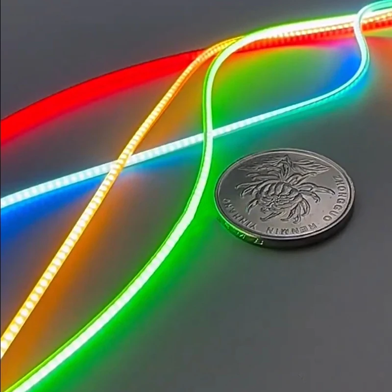 Super Fine 360 Degree 3V Red/blue/green Cob Led Strip Filament Flexible Silicone Lamp Edison Bulb Diode Filament Diy Decoration