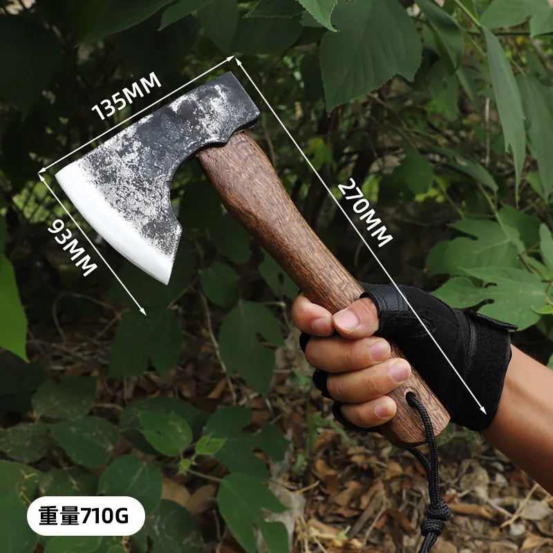 Outdoor Neman Tactical Axe Camping Woodworking Chopping Firewood Forging Firefighting Mining Tools.