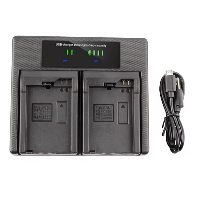 

Hot PSP-1000 Dual Battery Charger PSP-2000 PSP-3000 For Sony Playstation Portable Console Gamepad PSP-110 PSP-S110 PSP Lite