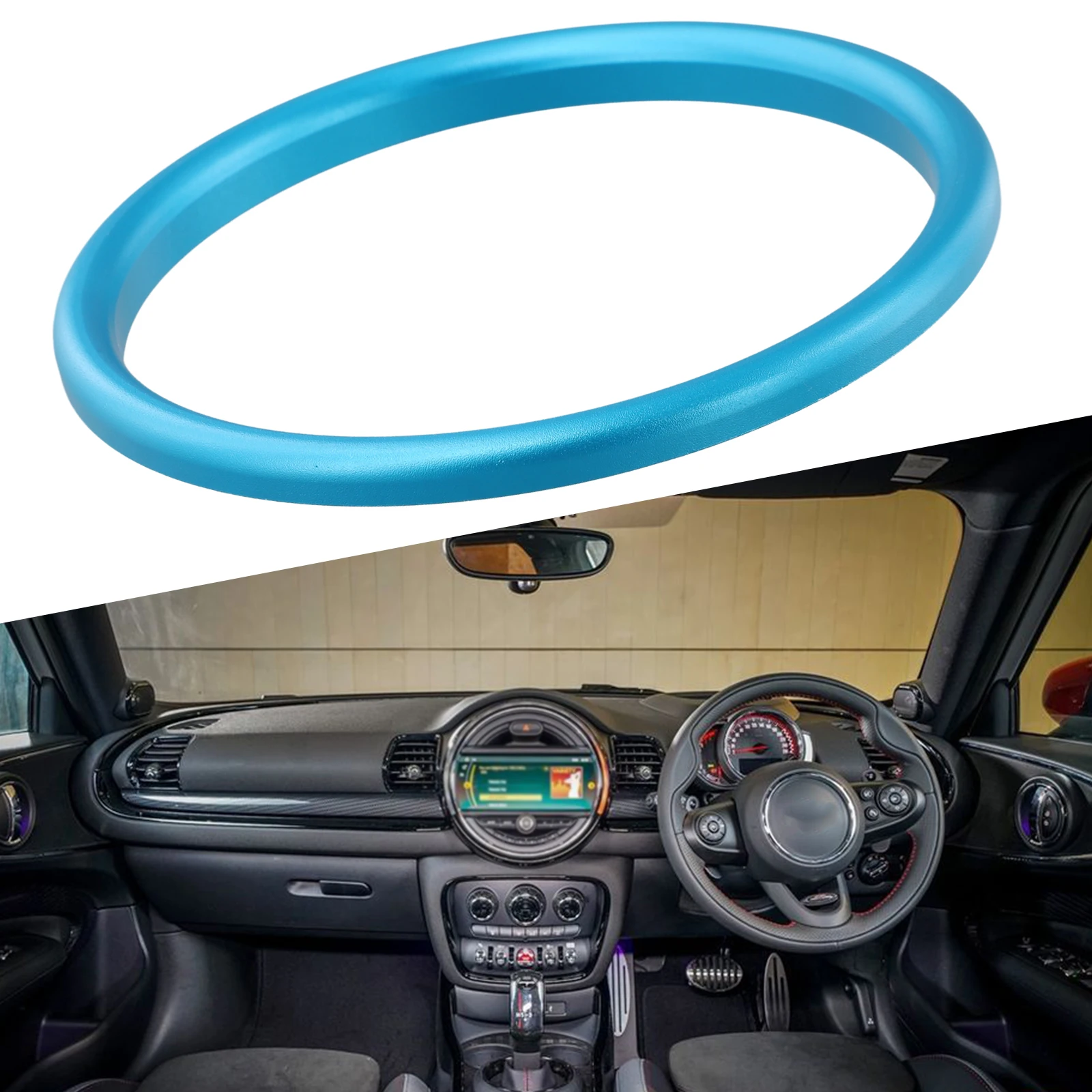 

Сменная накладка на центральное кольцо рулевого колеса для MINI для Cooper F54 F55 F56 F57 F60 2014 2021, предназначенная для хромированной отделки
