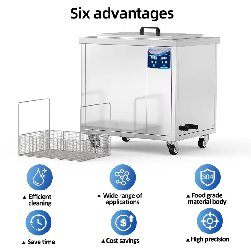 Easy Operation Large Tank Capacity Industrial Ultrasonic Cleaner Electric High Power Metal Components Hardware Parts Cleaning