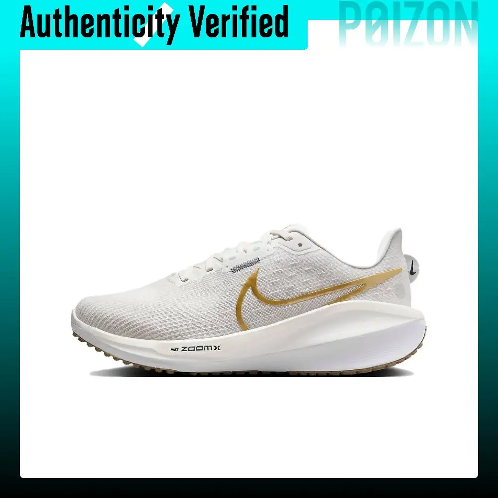 Nike Air Zoom Vomero 17 Low top Casual Training City Commuting Running Shoes Women's White Gold FB8502-006