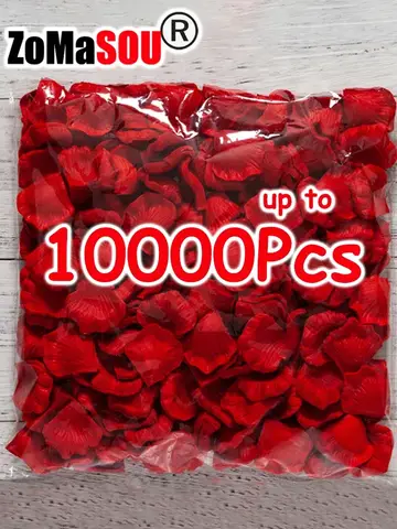 100-10000Pcs Top Colorful Artificial Fake Rose Petals Red White Gold Roses Petal Flowers Romantic Wedding Party Valentine Decor
