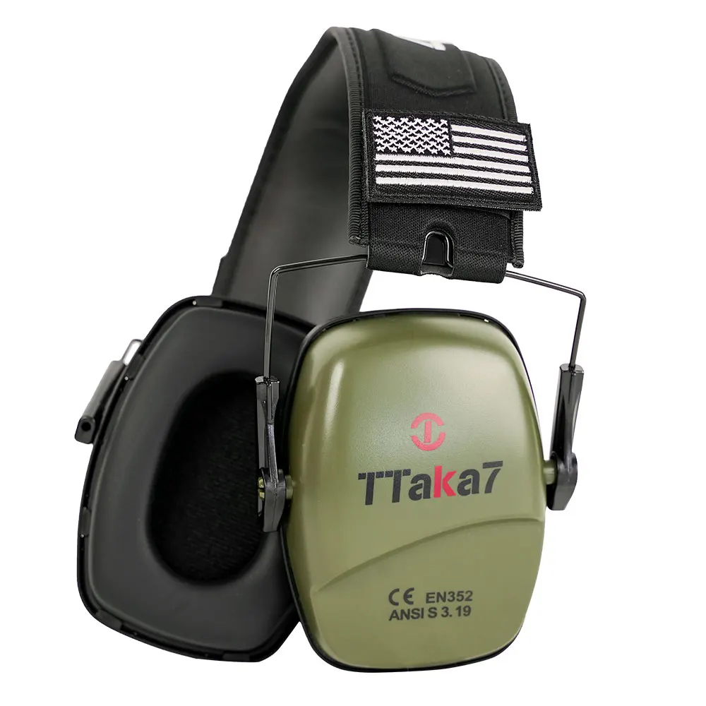 Outdoor hunting/shooting earmuffs actively reduce noise to protect hearing, train tactical headphones to strengthen human voice