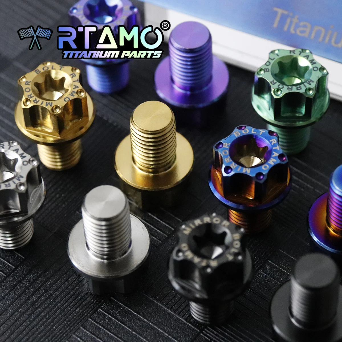 

RTAMO Титановые винты M10X15X1.25P для мотоцикла, зеркала заднего вида, левая/правая резьба