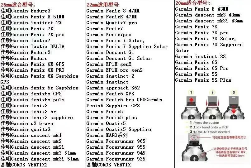20 22 26mm Garmin Fenix ​​8 51mm 7X 7 Pro Fenix ​​6X 6 5X 5Plus Tactix 7 퀵 핏 스테인레스 스틸 밴드 포어러너 965 945 스트랩