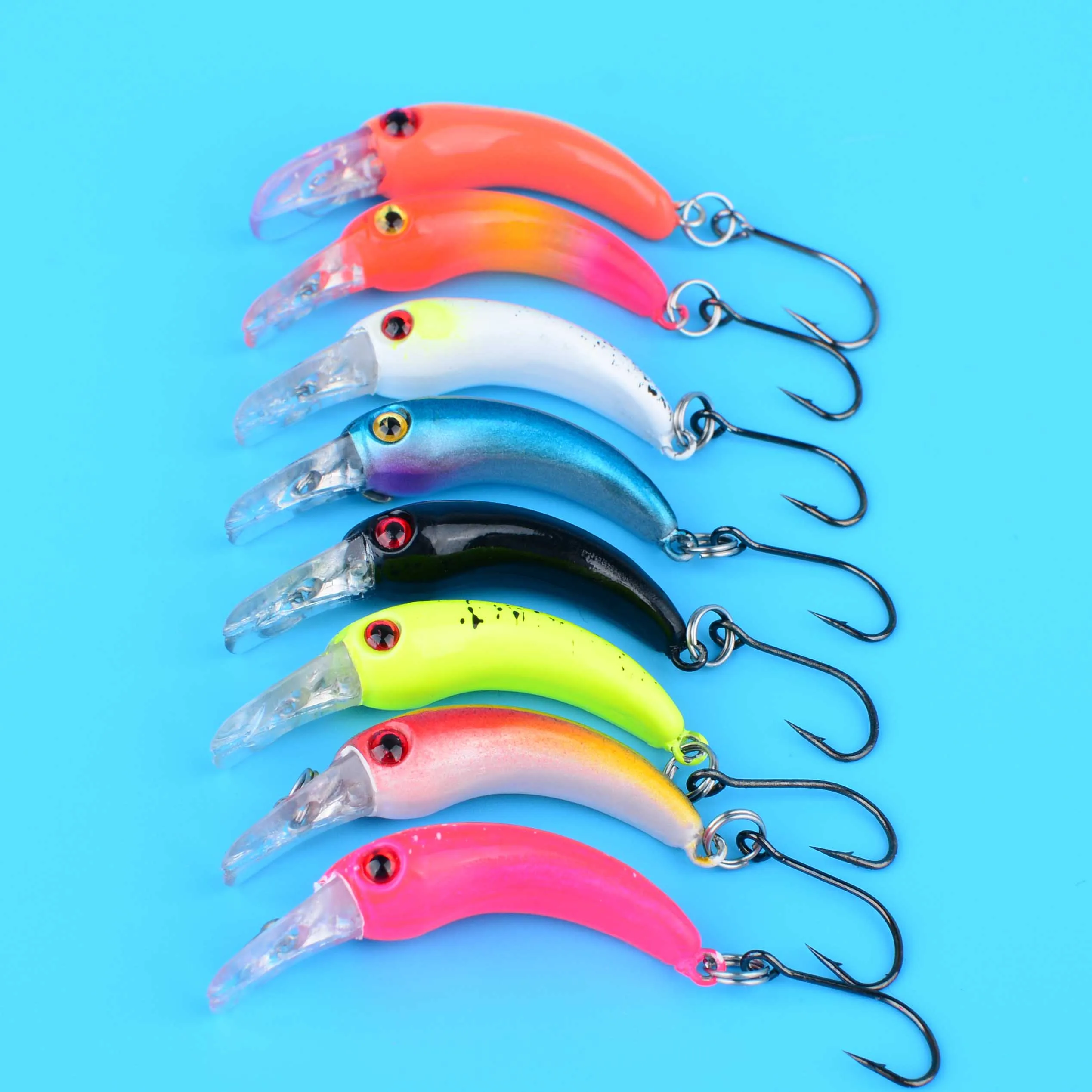 Micro señuelo duro flotante 1.2g – Wobbler para trucha lubina y perca - imagen 4