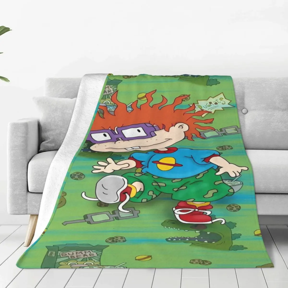 Rugrat Cartoon Anime Throw Blanket Thing For Home Decoration Ultra Soft Throw Blankets Amazing Gifts