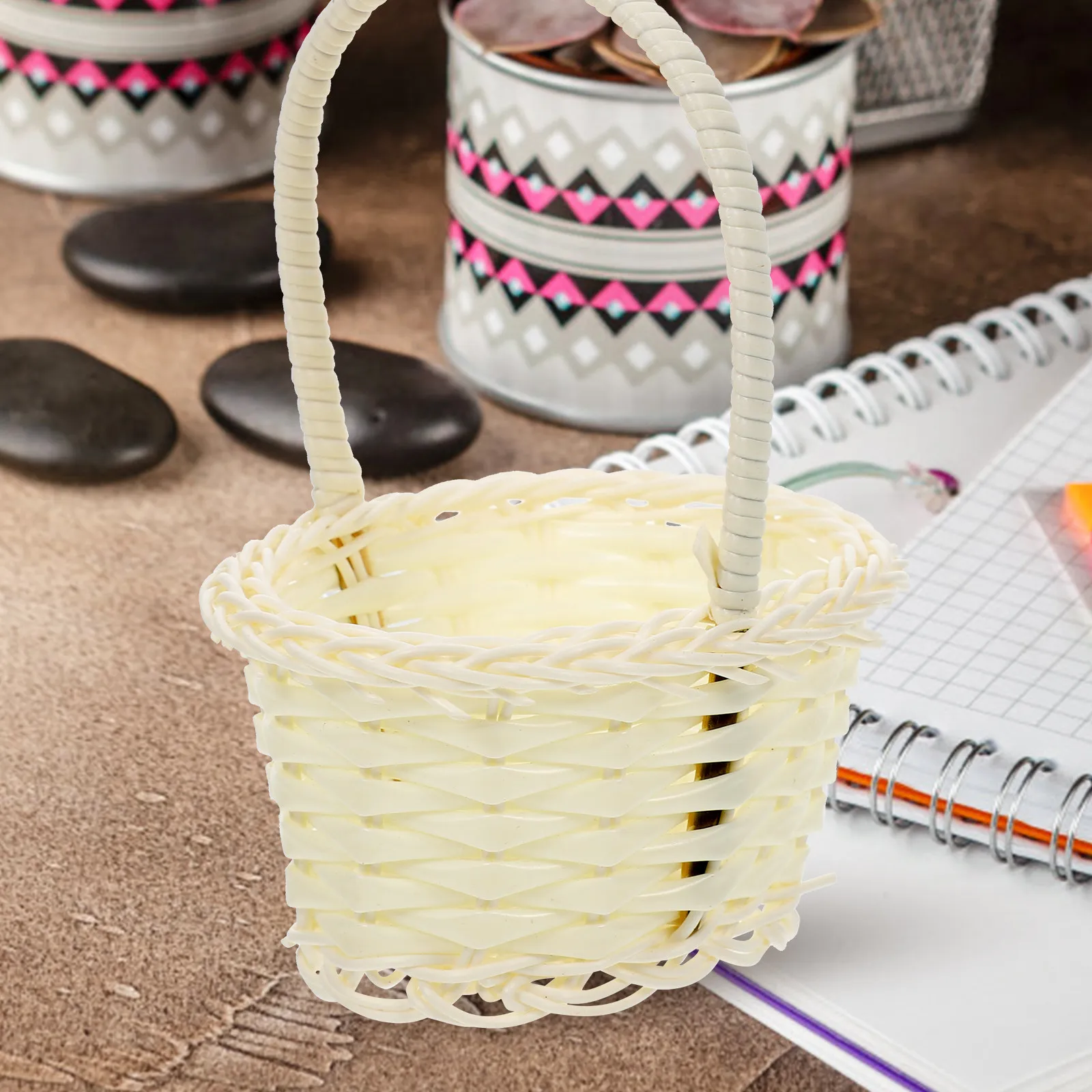 

10 шт. миниатюрных кухонных аксессуаров: корзинки для микроландшафта, декор для мини-пикника, корзинки для хлеба, украшения для рукоделия и хранения