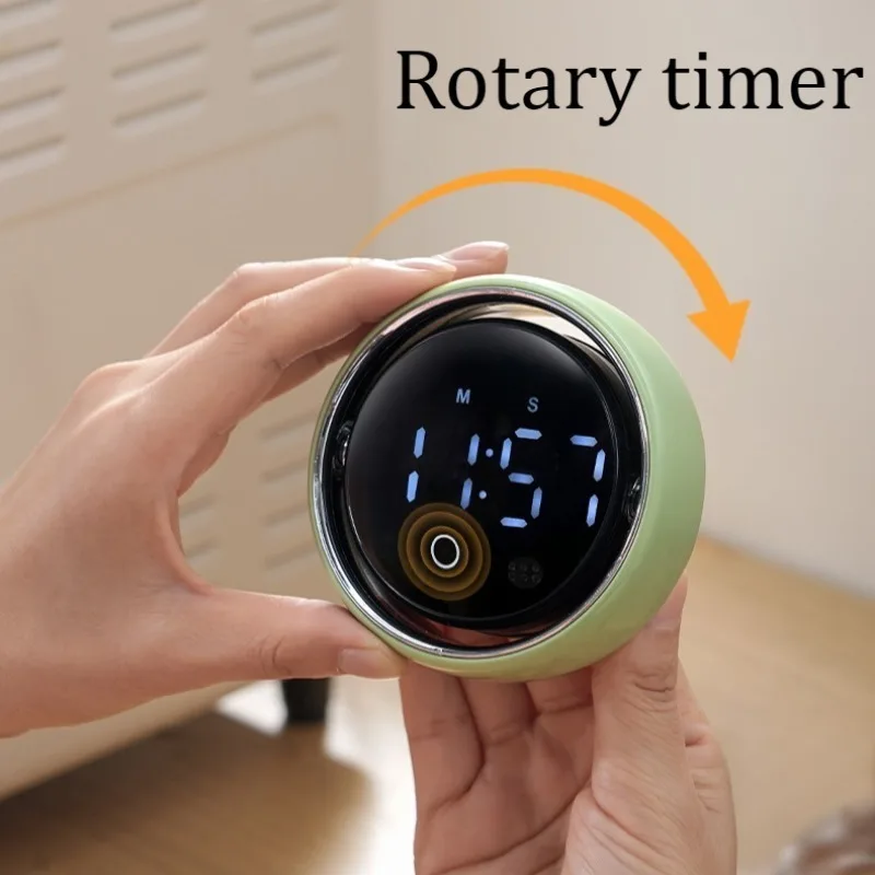 Magnetic Digital Timer Kitchen Electric Noiseless Timers Smart Practical Countdown Timer with Alarm Modern Led Screen Timers
