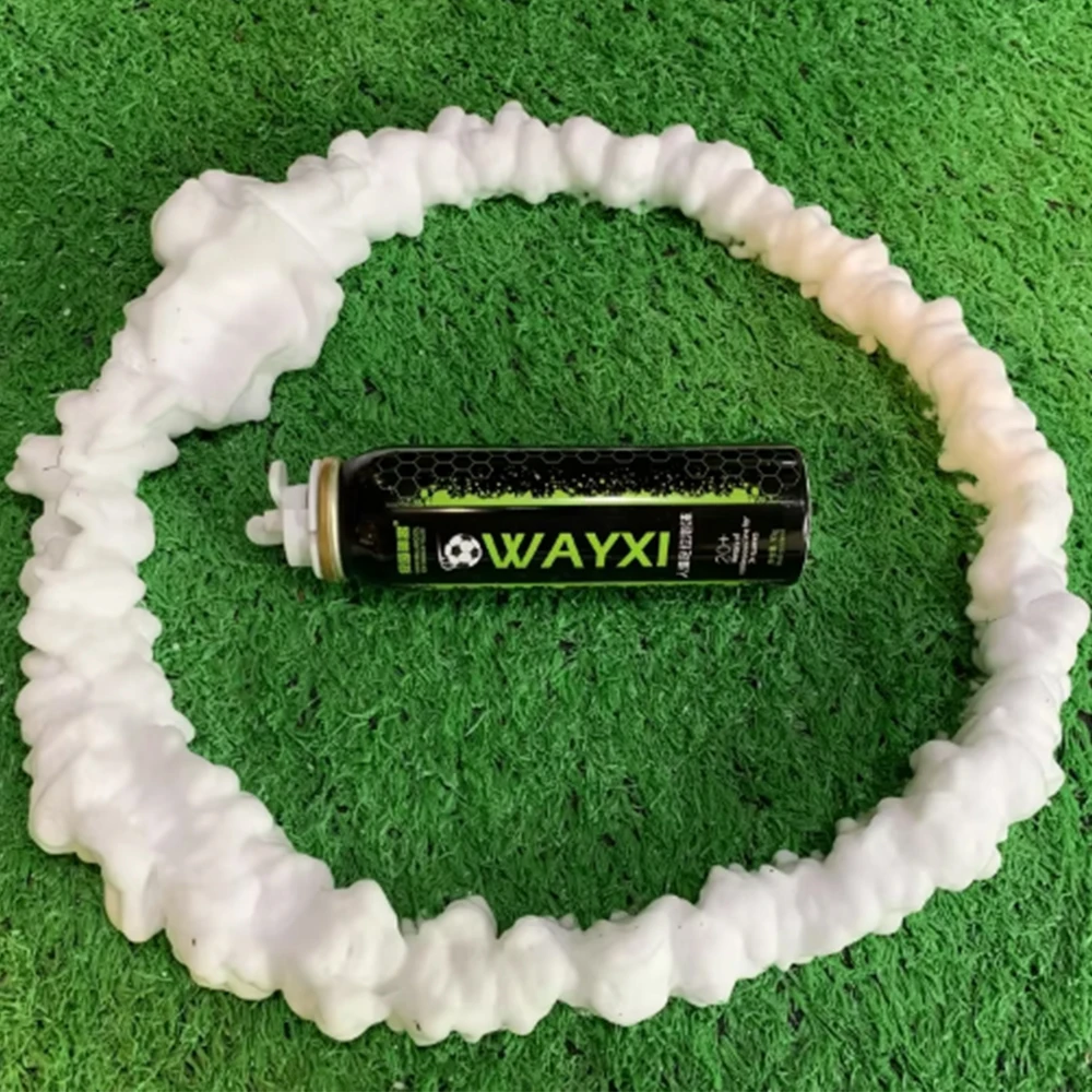 Spray de árbitro de fútbol de 90g, espray de marcado de espuma que desaparece sin patadas para partidos de fútbol, suministros de árbitro