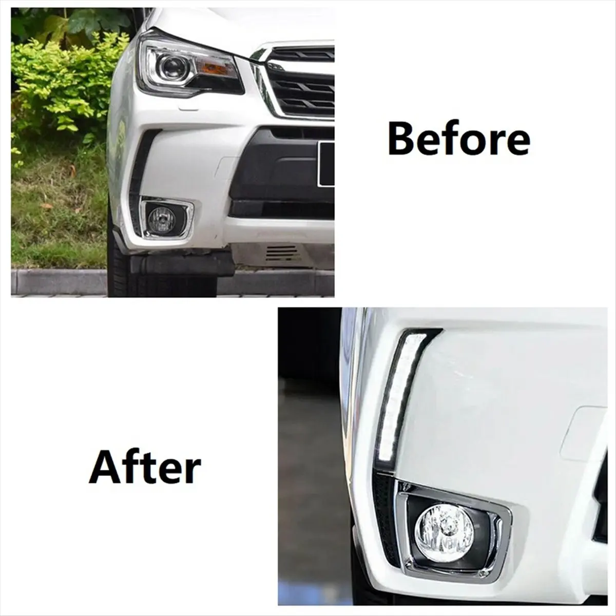 #69C Daytime Running Light for Subaru Forester 2013-2018,For Subaru Forester,(plastic)
