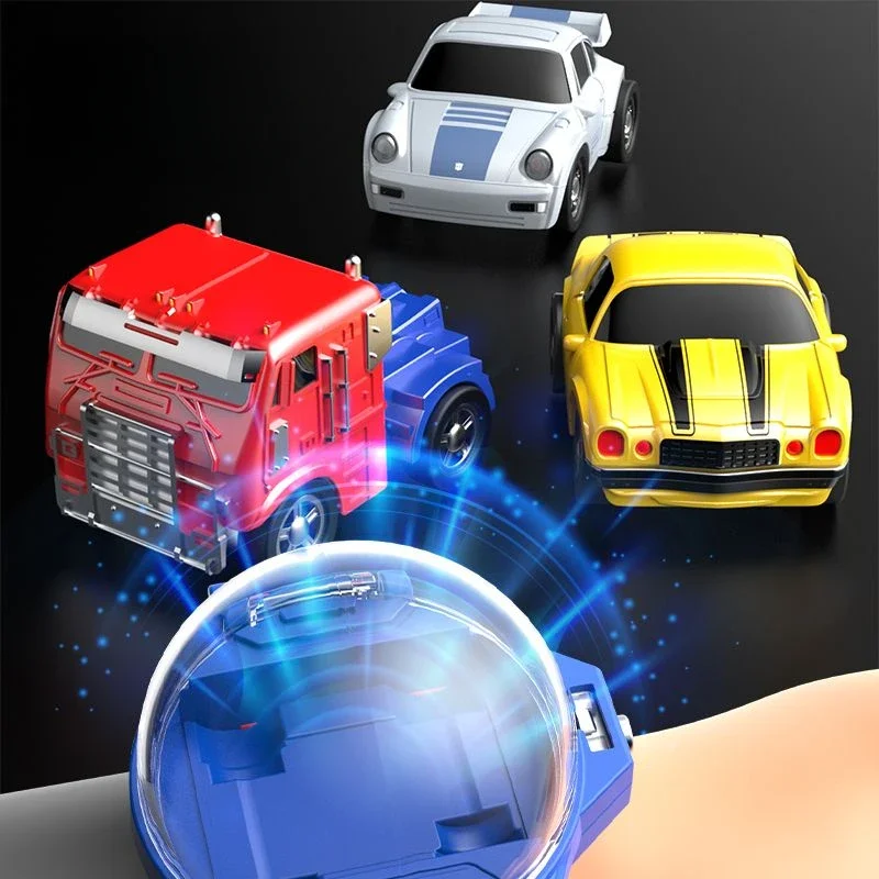 Mini Transformator Mecha Racing Horloge Afstandsbediening Auto Kleine Auto Jongens Kinderen Speelgoed Vakantie Cadeau Collectie