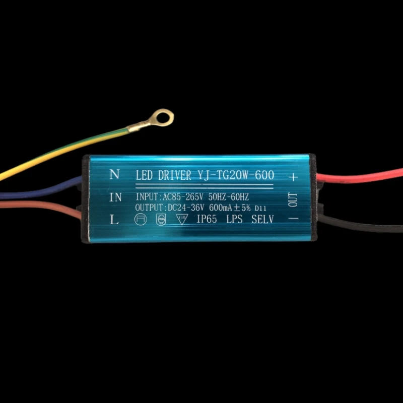 LED Driver 20W 30W 50W Adapter Transformer AC85V-265V to DC24-36V Constant Current 600ma 900ma 1500ma Waterproof Power Supply