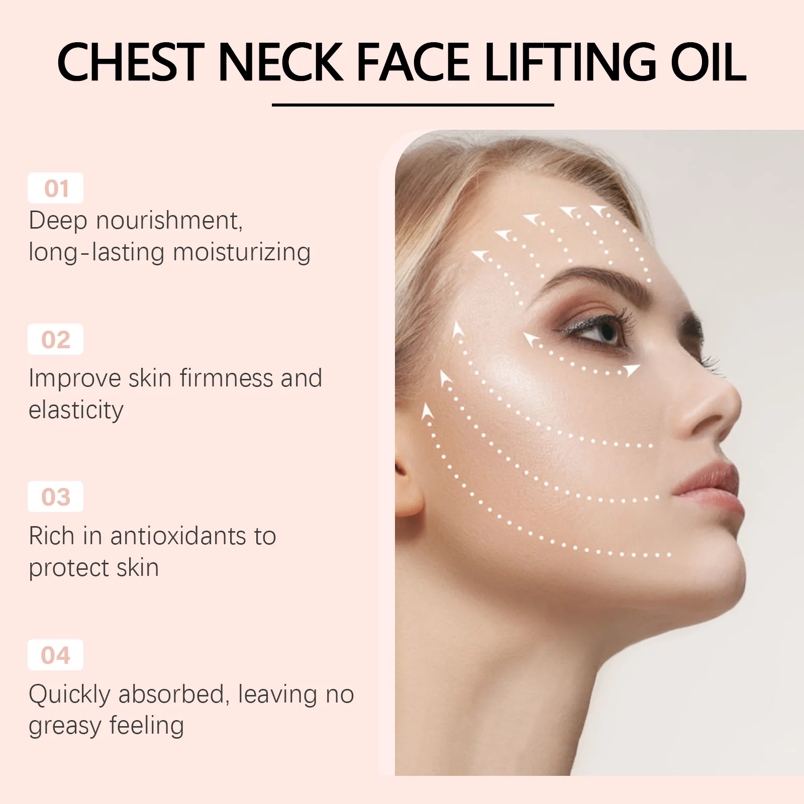 Chest Neck Face Lifting Oil Efficient Nourishment Deeply Nourish the Skin Moisturizing Oil Enhance Its luster Winter Skincare