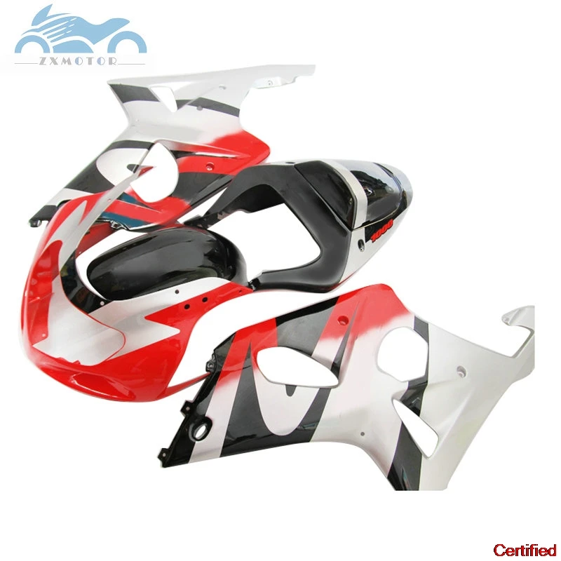 

Free Custom Fairing kit for SUZUKI 2000 2001 2002 GSXR1000 K2 ABS motorcycle fairings bodywork 00-02 GSXR 1000 red silver