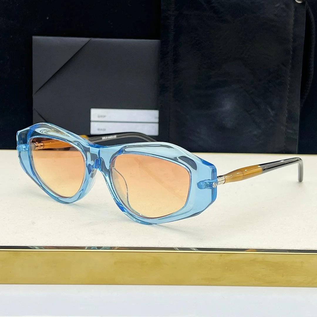 Belight Optical MASKE P15 Oval Shape Vintage Retro Acetate Men Women Cool Fashion Trendy Sunglasses With Case