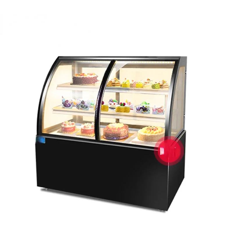 Cake Glass Display Cooler Showcase Freezer Refrigeration Equipment